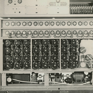 virmuze exhibit U.S. Navy Bombe logo main