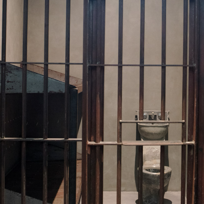 virmuze exhibit Bar and Door for Prison Cell no.3 from Camp A at Angola Prison logo main