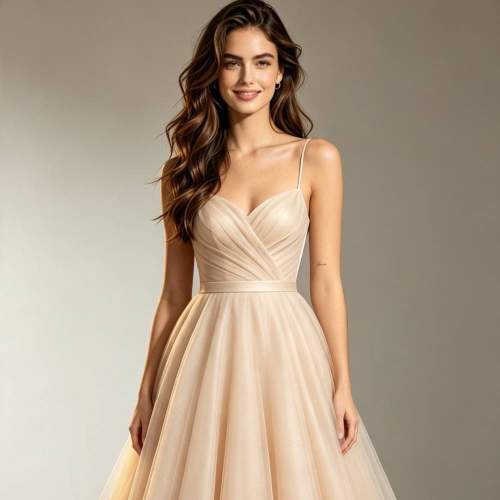 virmuze exhibit Midi Length White Formal Dresses logo main