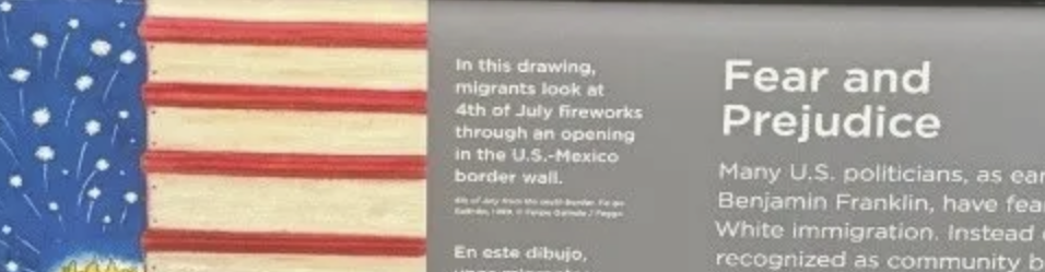 virmuze exhibit Presente! A Latino History of the United States: Molina Family Latino Gallery “Fear and Prejudice” logo main banner