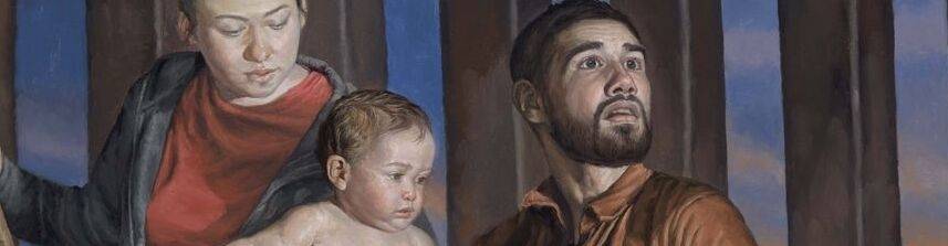 virmuze exhibit Refugees Crossing the Border Wall into South Texas logo main banner