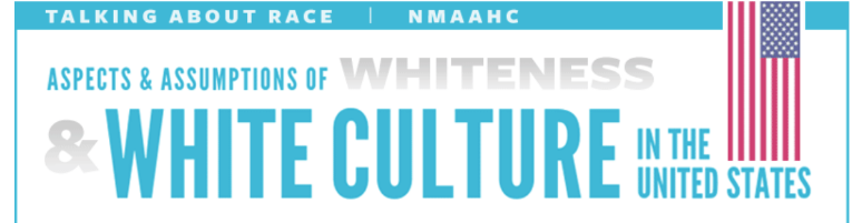 virmuze exhibit Aspects & Assumptions of Whiteness & White Culture in the United States logo main banner