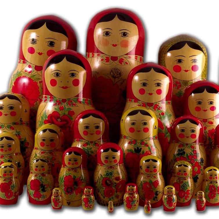 virmuze exhibit Russian Nesting Dolls logo main