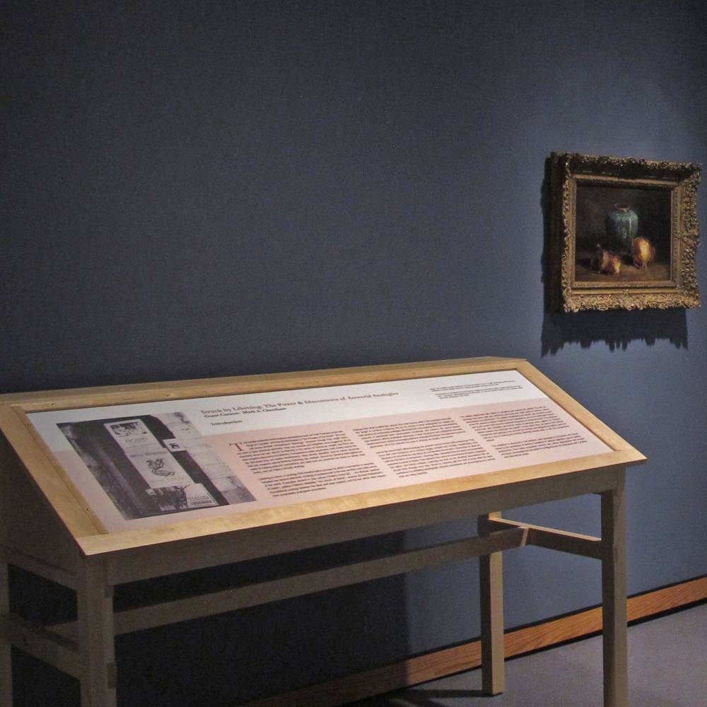 virmuze exhibit LIKENING: An Introduction to the uses of Analogy in the Art World logo main