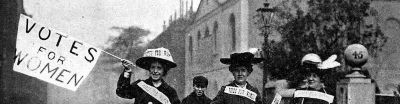 virmuze museum Women's Suffrage in Canada main banner